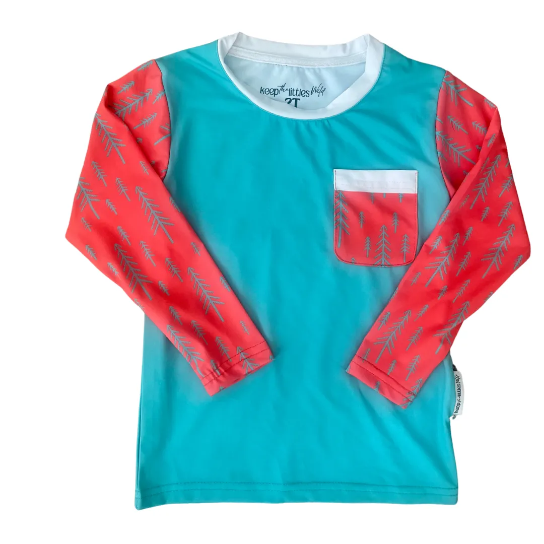Neon swim shirt