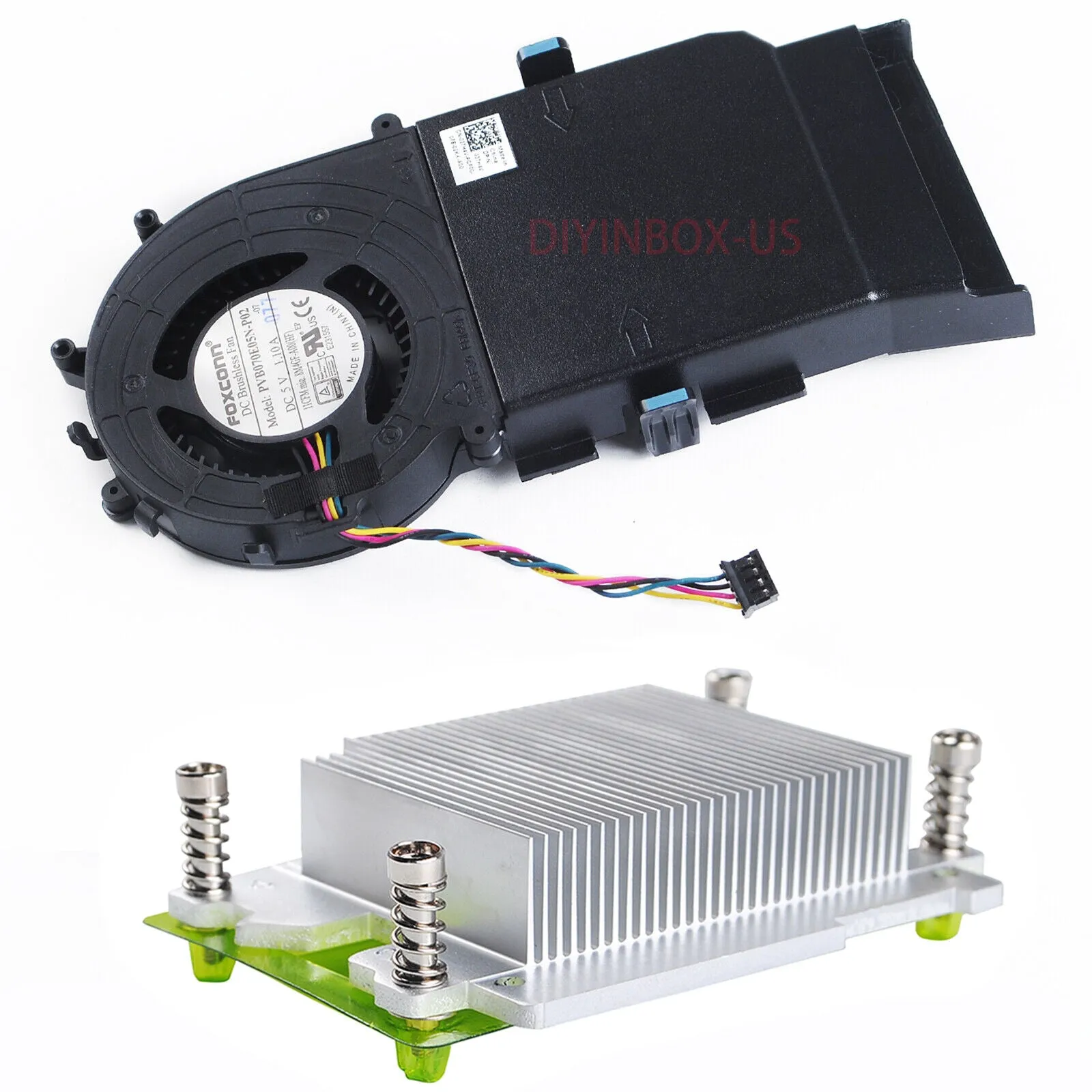 New Dell Optiplex 3060 5060 7060 3020M 9020M Micro MFF Cooling Fan With Heatsink 27H4V 8M4GF