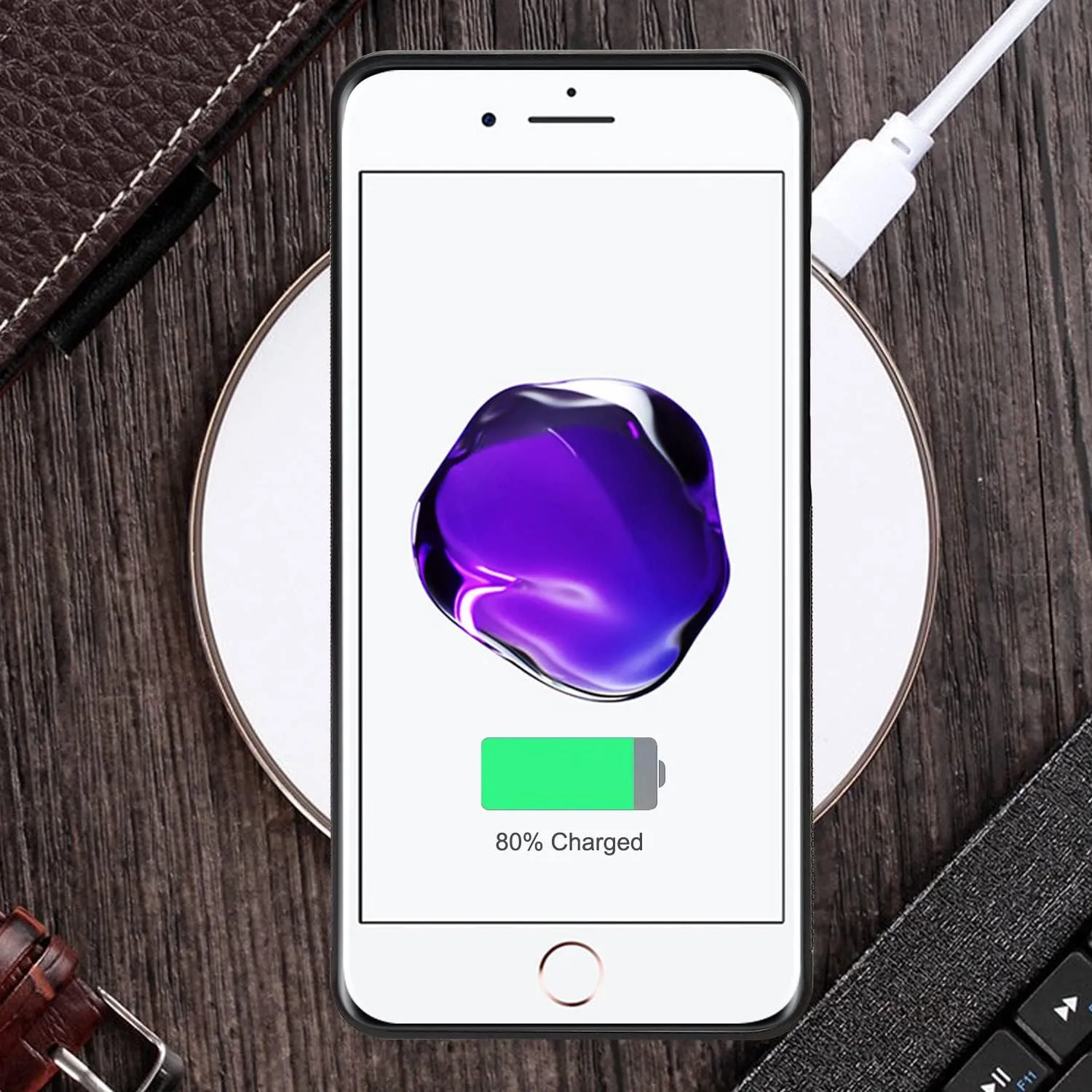 Omio for iPhone 13 Antigravity Case Ultra Thin Magical Nano Sticky Technology Anti-Gravity Protective Cover Nano Suction Flexible Non-Slip Anti-Scratch Shell for iPhone 13 Case Black