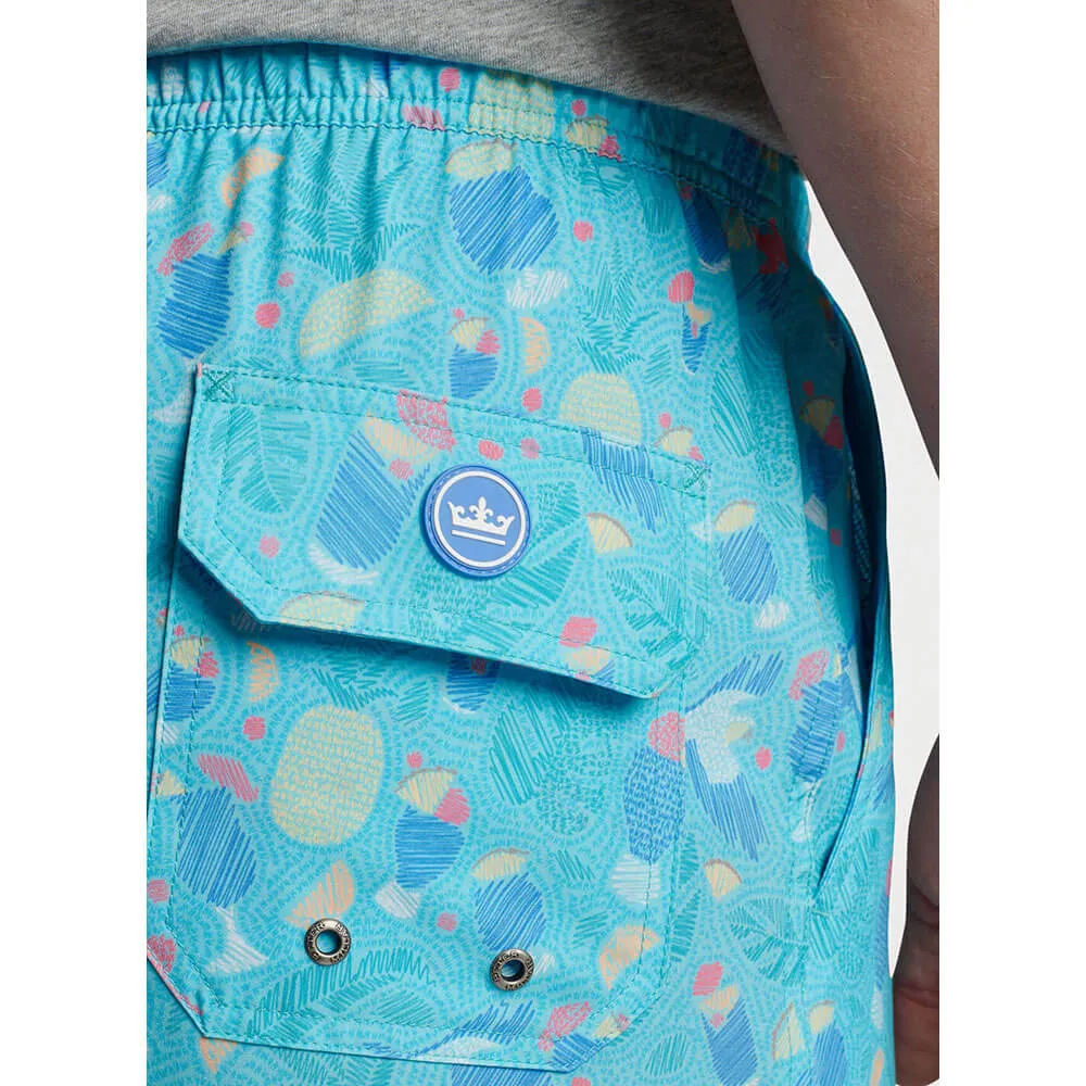 Peter Millar 7-Inch Blue Hawaii Swim Trunks - Radiant Blue