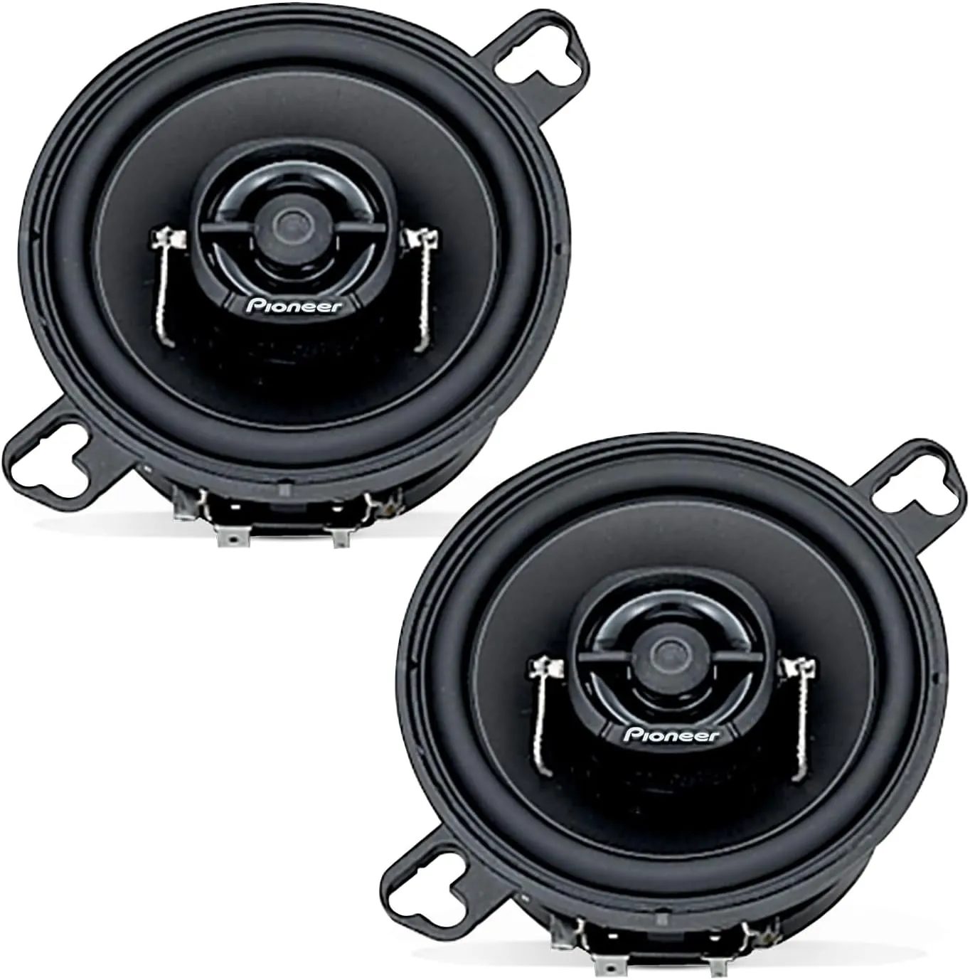 Pioneer TS-A878 2-Way Coaxial Car Audio Speakers (Pair) - 3.5" Round Speakers with a Hard Dome Tweeter, 60 W Max Power, Black