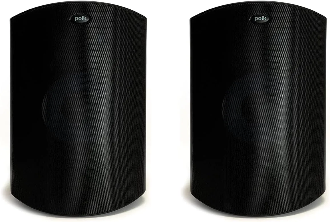 Polk Audio Atrium 8 SDI Flagship All-Weather Outdoor Speakers - Pairs (2 Speakers) - Black