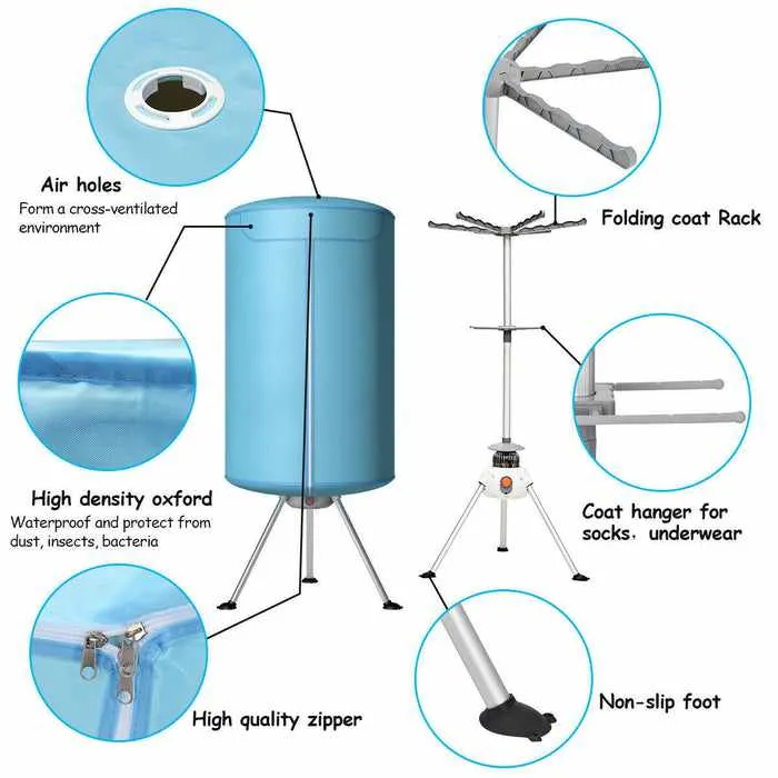 Portable Electric Clothes Air Dryer Machine