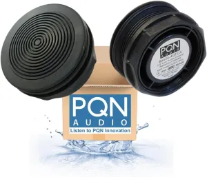 PQN Audio SPA34-4GFCX Waterproof Spa Speakers. UV Chemical and Salt Resistant. for Boat, Golf Cart, Motorcycle, RV, Hot Tub, and Teardrop Campers (2 Speakers)