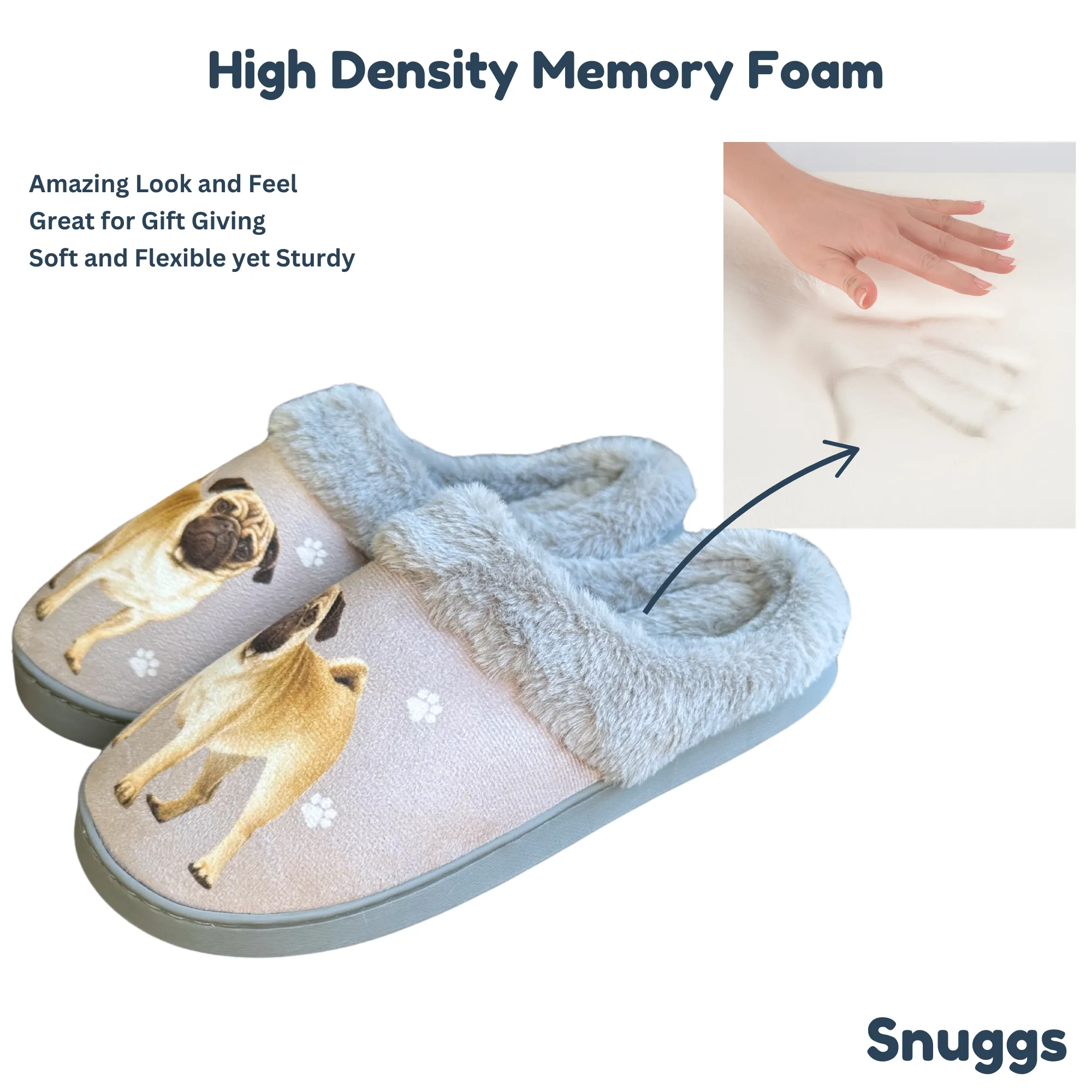 Pug Snuggs Slippers