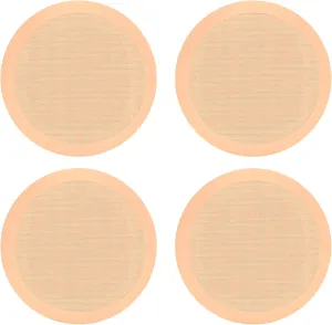 Pyle 2 Pair Speakers, 150W 5.25" Round Flush Mount in Wall/in Ceiling Home Speakers, PDIC Series, Tan