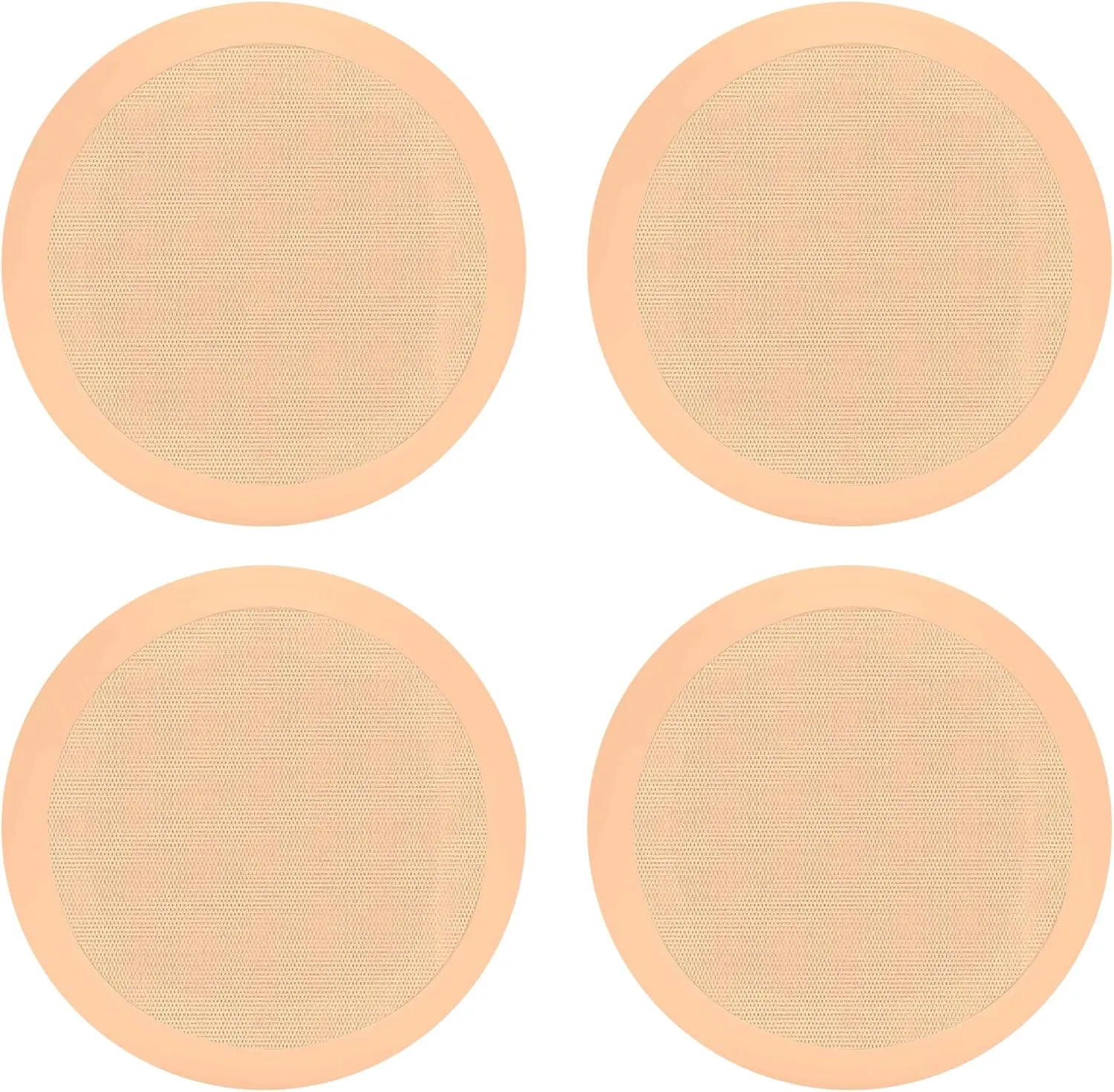 Pyle 2 Pair Speakers, 150W 5.25" Round Flush Mount in Wall/in Ceiling Home Speakers, PDIC Series, Tan