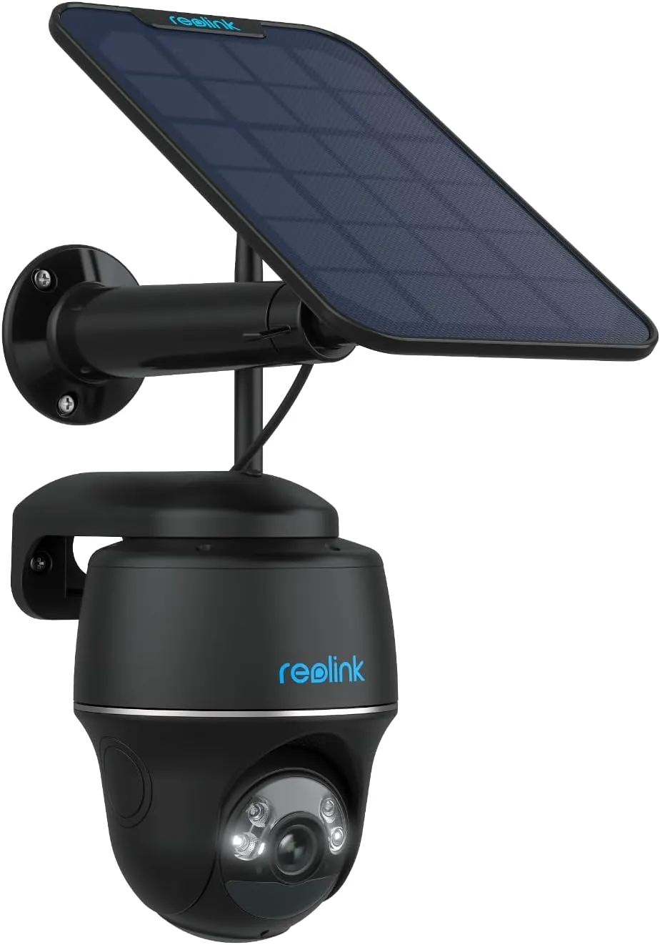 REOLINK 5MP Security Camera System Wireless Outdoor, Pan Tilt Battery Solar Cam with 2.4/5GHz Dual-Band WiFi, Smart Detection, Time Lapse, Home Hub Compatible, Argus PT   Solar Panel (Black)