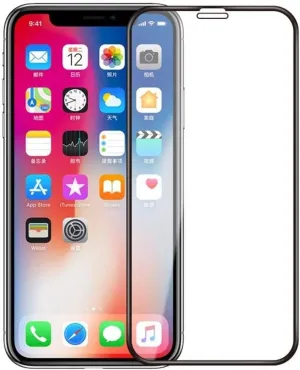 Screen Protector for iPhone XS/X/11 Pro - Tempered Glass 5D Touch Curved Edge Full Cover Bubble Free Case Friendly Compatible with iPhone XS/X/11 Pro