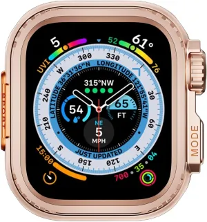 SERDAS For Apple Watch Watch Case 44mm 45mm 46mm 42mm 49mm Case Metal Watch Case
