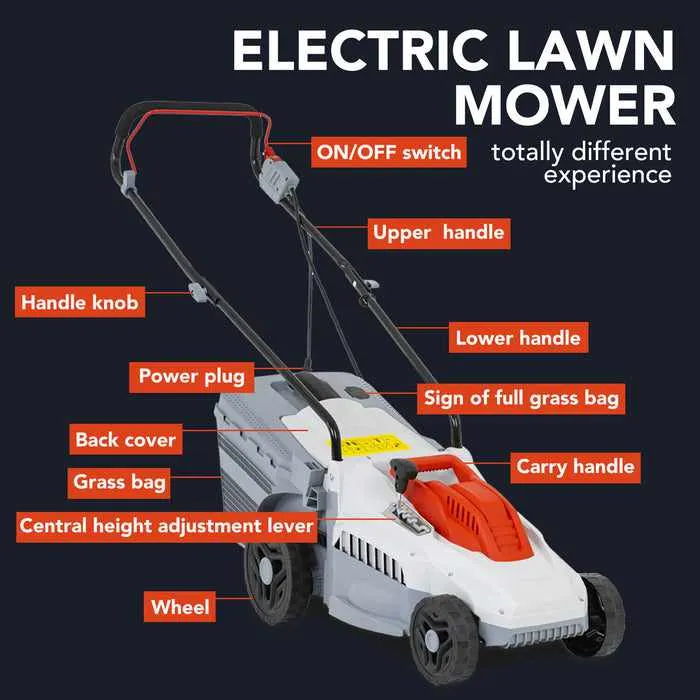 Small Electric Corded Push Lawn Mover