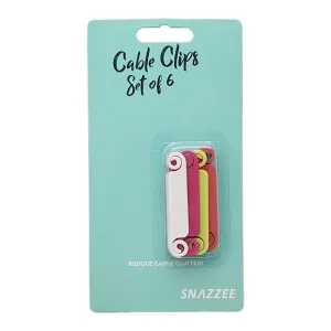 Snazzee Cable Clips 6 Set