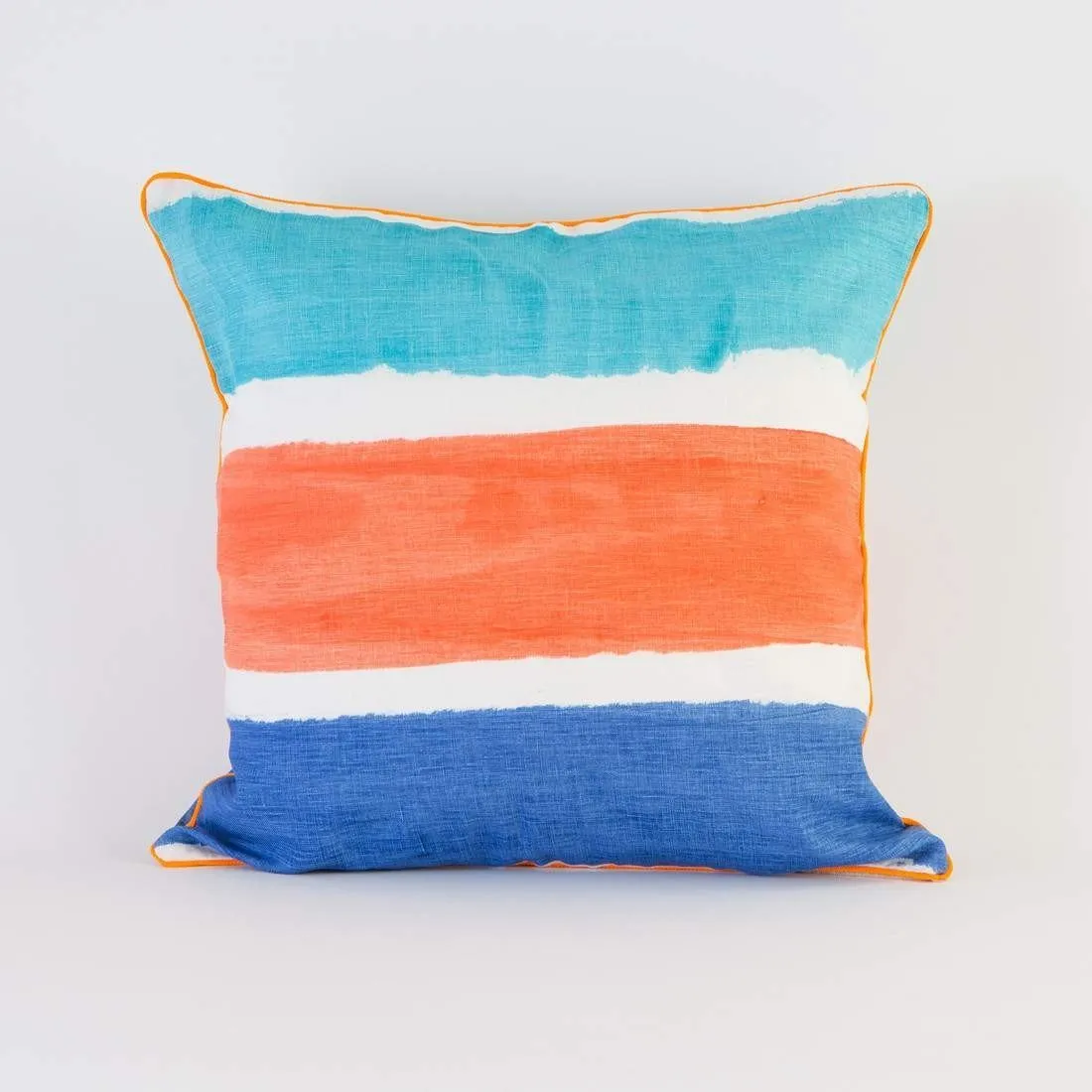 Stripe Coral Blue Cushion/Pillow