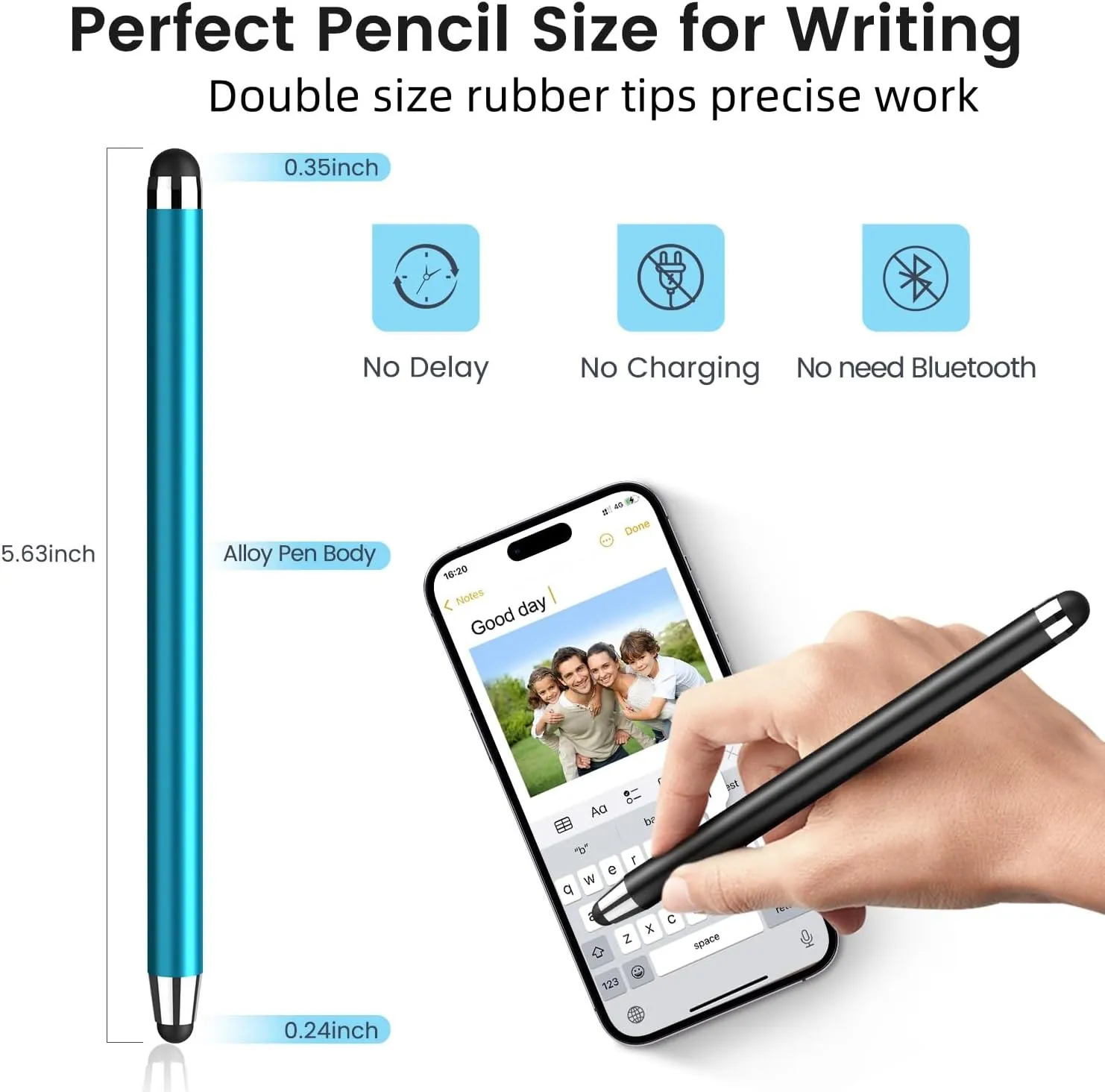 Stylus Pen for Touchscreen,10 Pack Stylus 2 in 1 Capacitive Apple Pen ipad Stylus Pencil Universal Stylus Pen for iPad iPhone Android Phone Samsung Galaxy Tablets Laptops Chromebook All Touch Screens