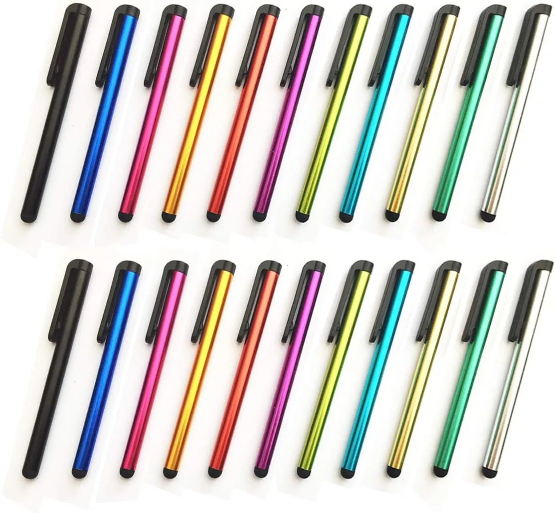 Stylus Pen Set of 22 Pack for Universal Touch Screens Devices, Multicolors Capacitive Stylus for iPad, iPhone, Samsung, Kindle, Tablet
