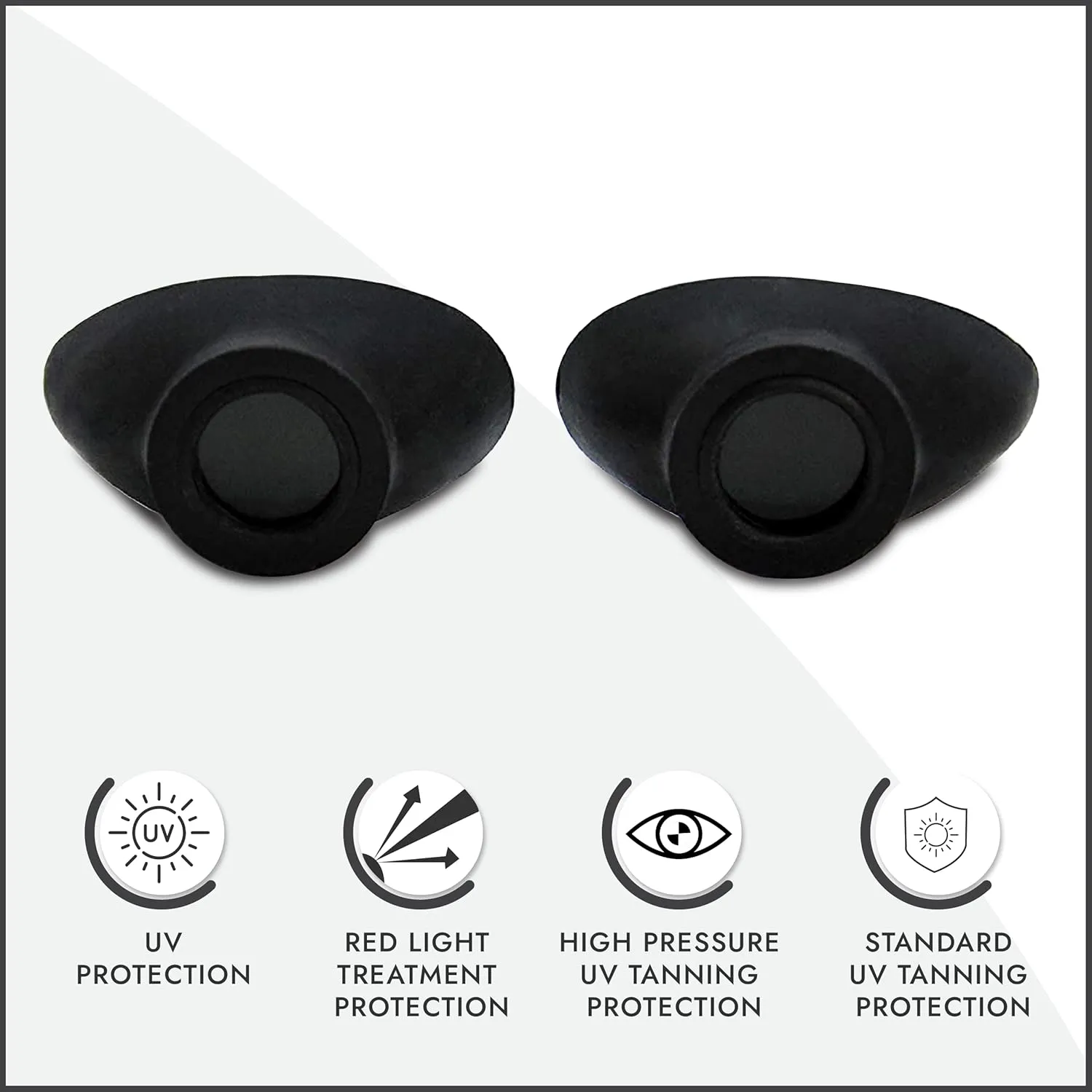 Super Sunnies Slim Flex UV Eye Protection, FDA Compliant Individual Tanning Goggles Eyeshields