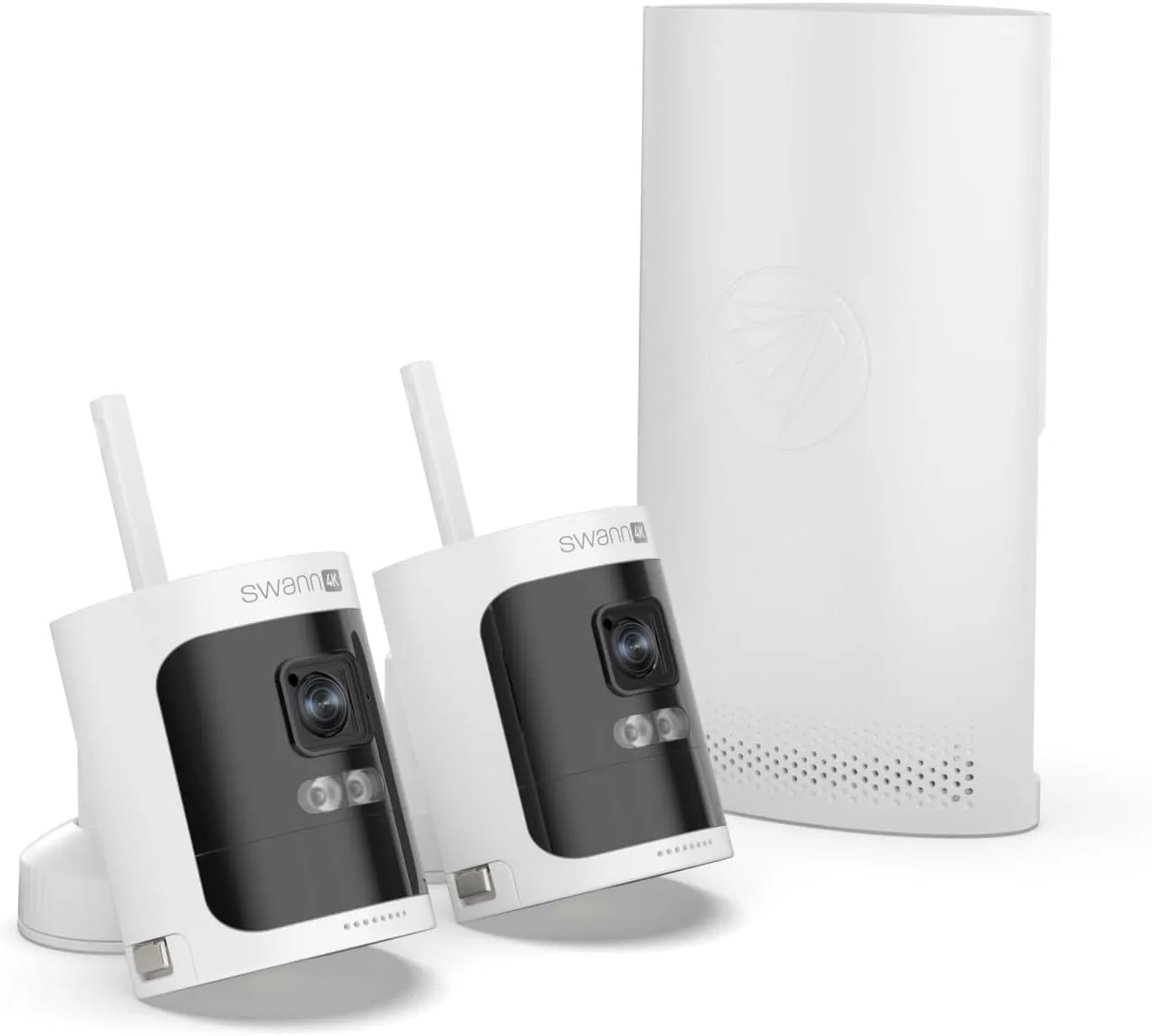 Swann AllSecure 4K Wireless NVR Security System 2-Cam Kit, Security Camera Outdoor Wireless, Face Recognition AI, Expandable Local Storage, Security Cameras Wireless Outdoor, No Monthly Fee, AS4K800SD