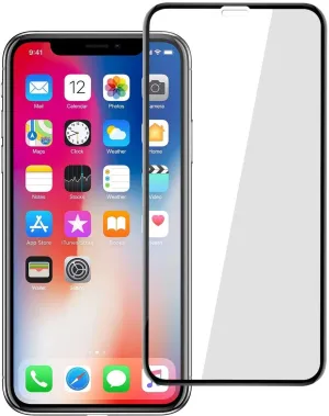 Tempered Glass Screen Protector for Compatible with iPhone XS/X/11 Pro - 5D Touch Curved Edge Full Cover Bubble Free Case Friendly
