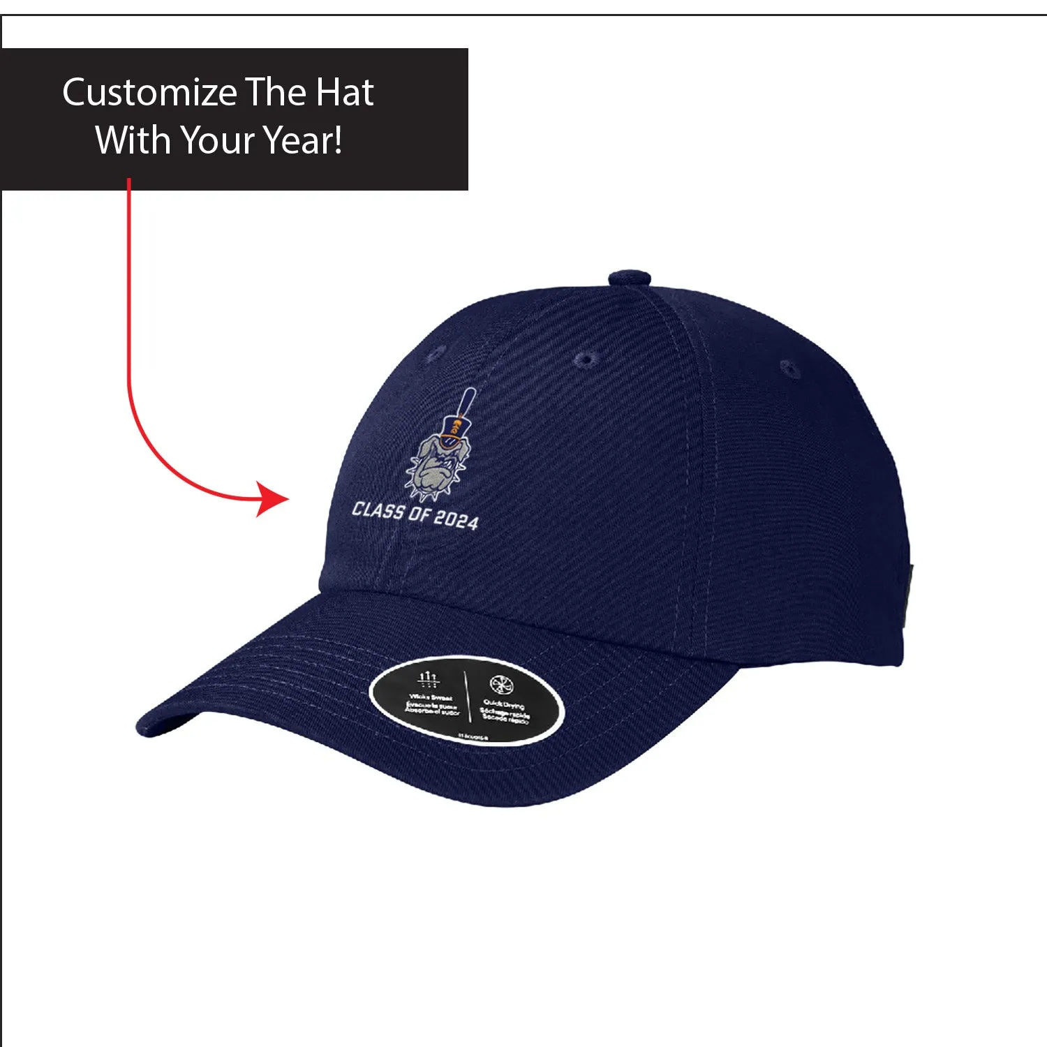 The Citadel, Customizable (Your Year) Reunion Year, Spike Logo, Under Armour Team Chino Hat