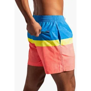 The Squarely Circles Stretch Swim Trunks - 5.5"