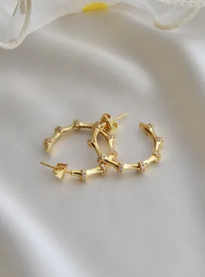 The Subtle Affirmation Hoop Earrings