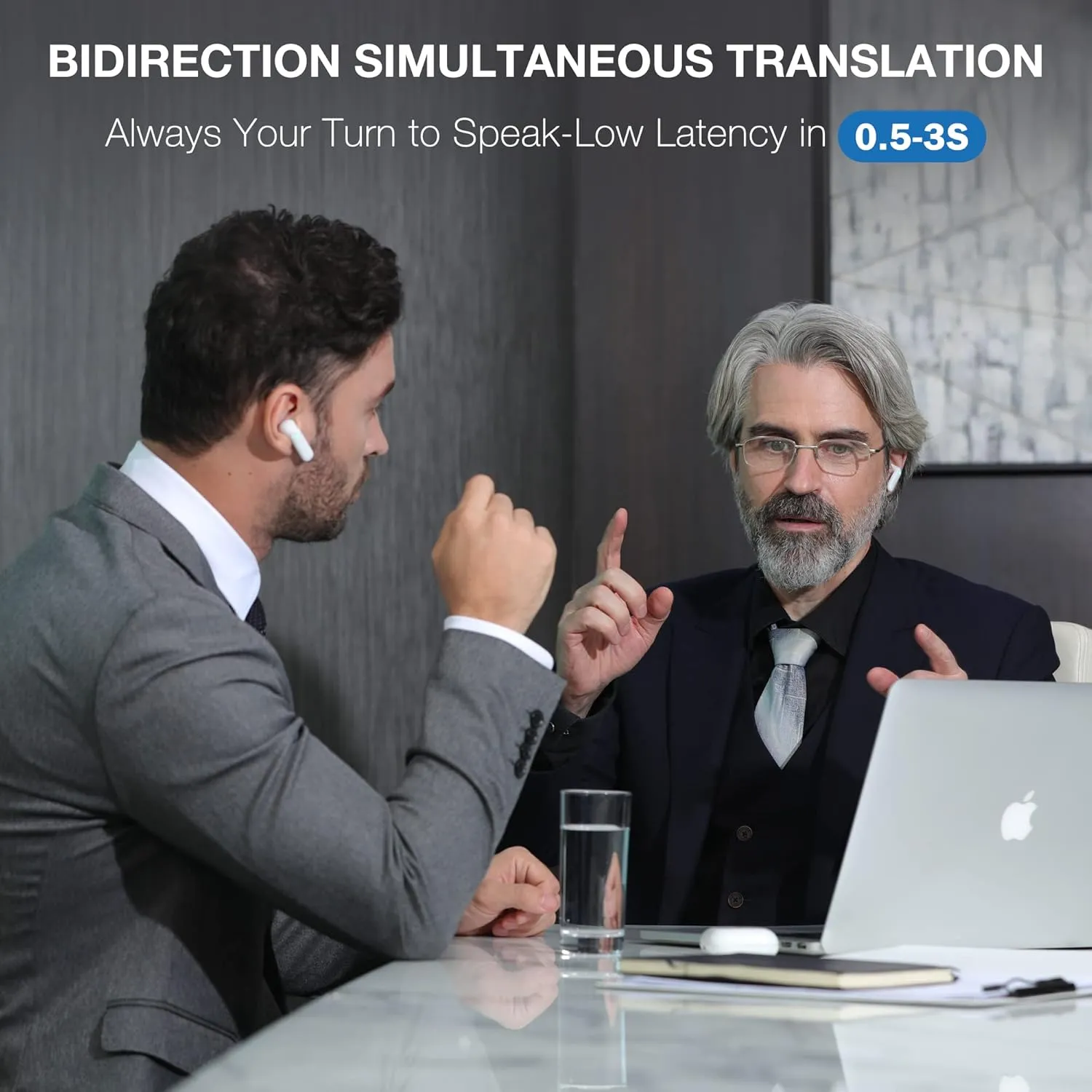 Timekettle WT2 Edge W3 Translator Device,Bidirection Simultaneous Translation, Translator Earbuds with 40 Languages, Real time Translator,Fast Reaction with Revolutionary Al Tech, Online Version