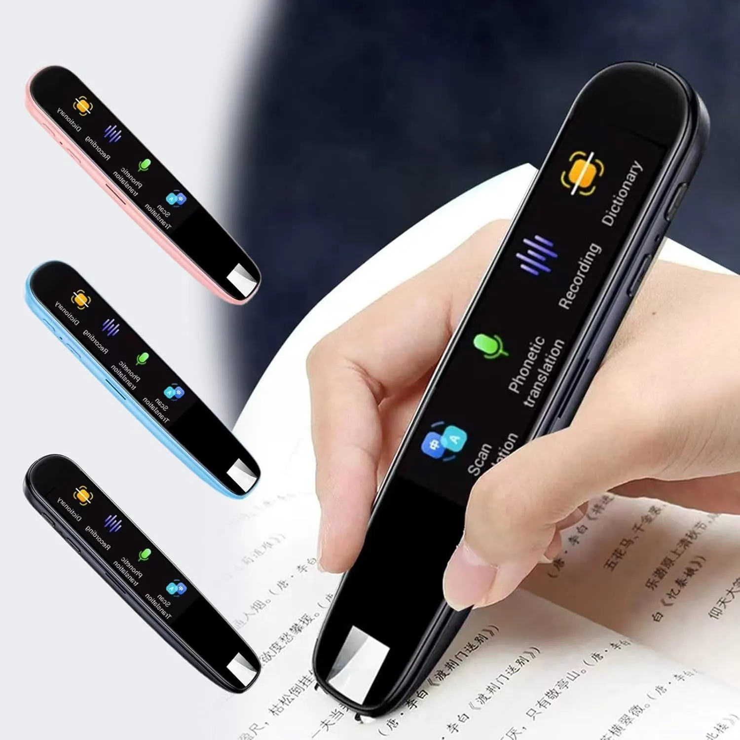 Translation Pen,Reading Pen for Kids Adults,Translator Pen for Dyslexia,112 Language Translation Scanning Reading Pen,Text to Speech Reader,Travel Translator Pen,School Supplies College (BU)