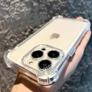 Transparent Silicone Phone Case for Iphone 15 14 13 12 Pro Max 11 XR 7 8 Plus Clear Soft Cover,Clear,for iPhone 15Pro