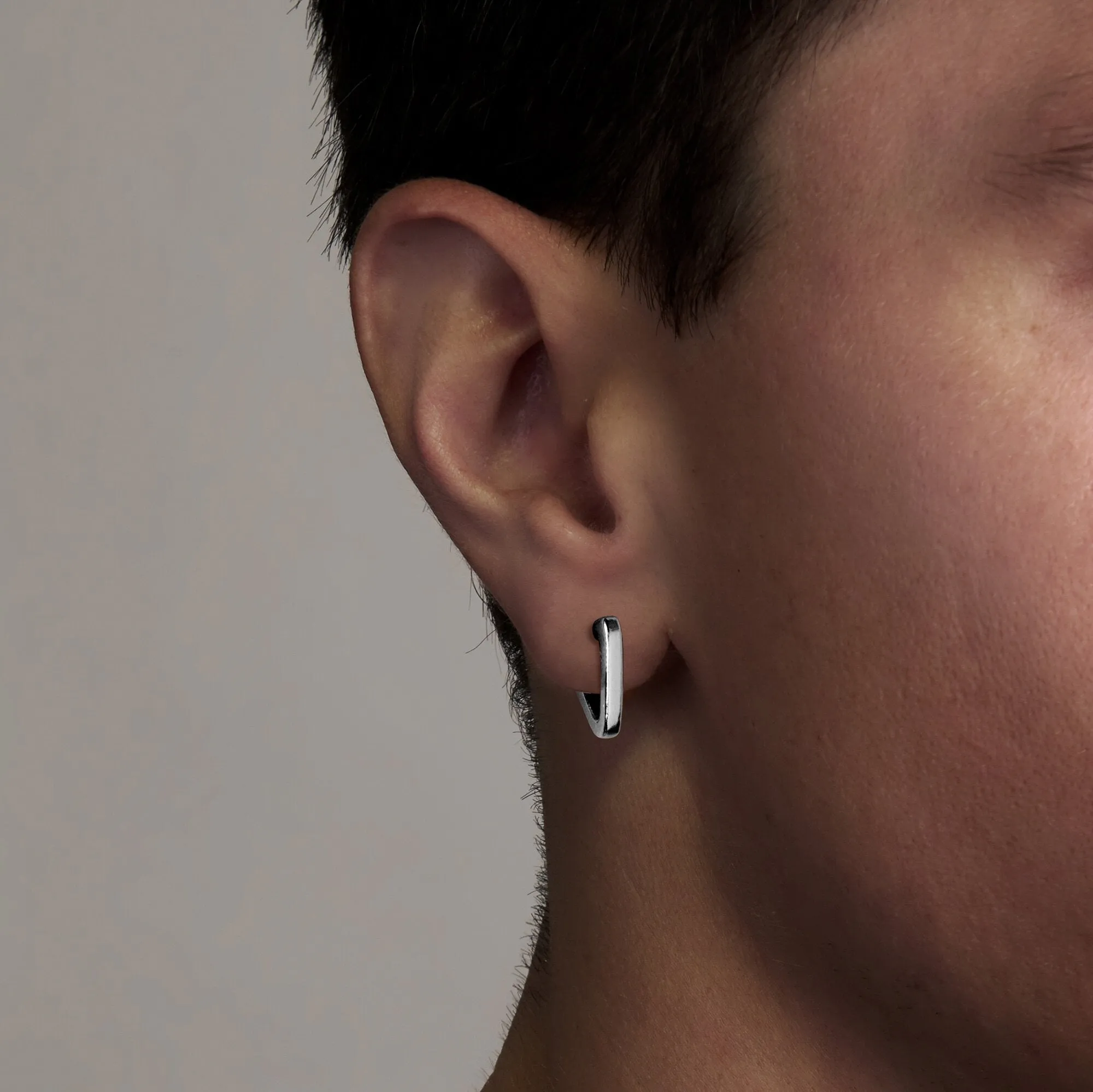 Triangle Sleeper Hoop Earrings