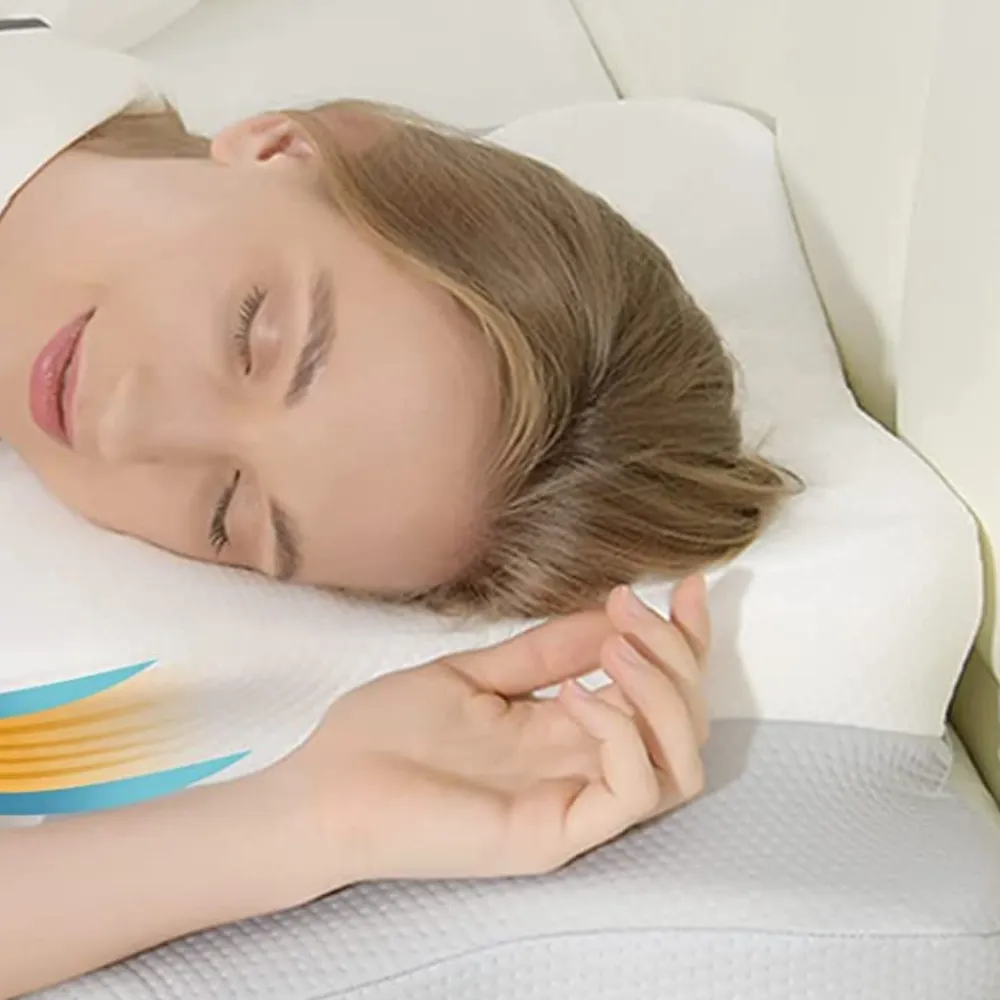 Ultra Ergonomic Memory Foam Neck Support Pillow for Neck Pain Relief