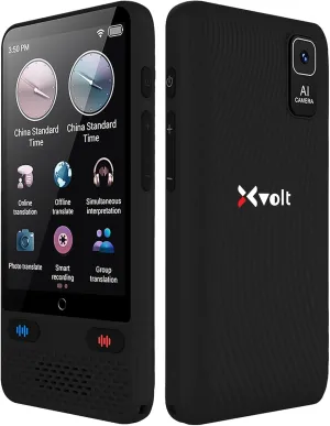 Voice Translation Language Translator Device - Portable Pocket Smart Instant Ai Translators Supported 138 Languages - Internet or Offline No Needed WiFi Real-time Two Way with Recorder and Camera