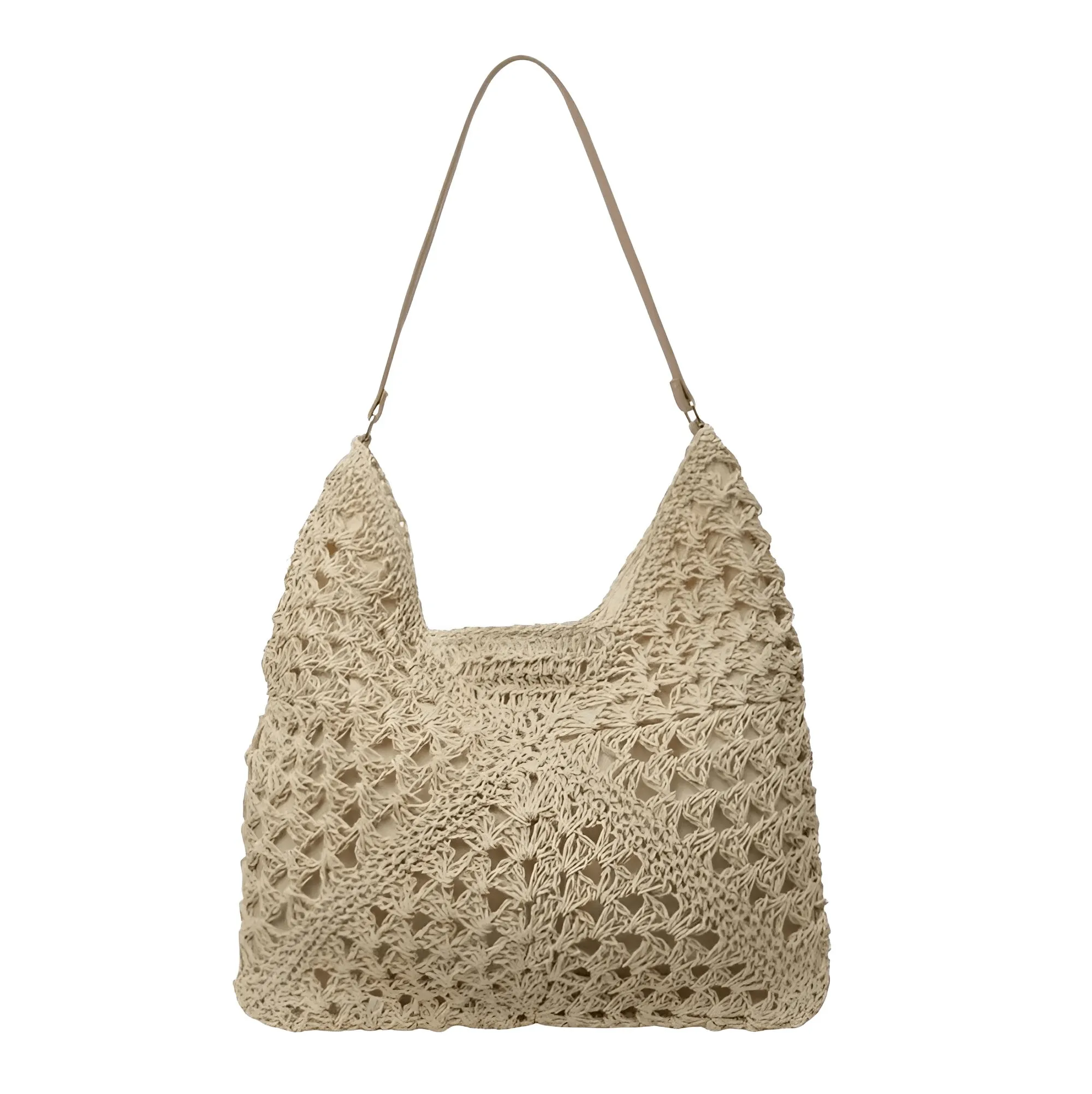 Women's Straw Tote Bag Large Capacity Vintage Summer Vacation Beach Bag