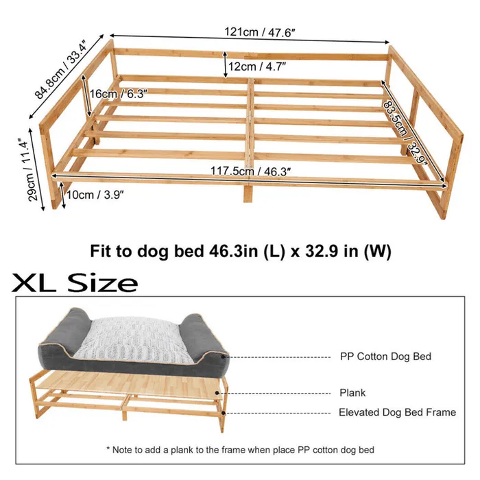 Wooden Elevated Pet Dog Bed Cots