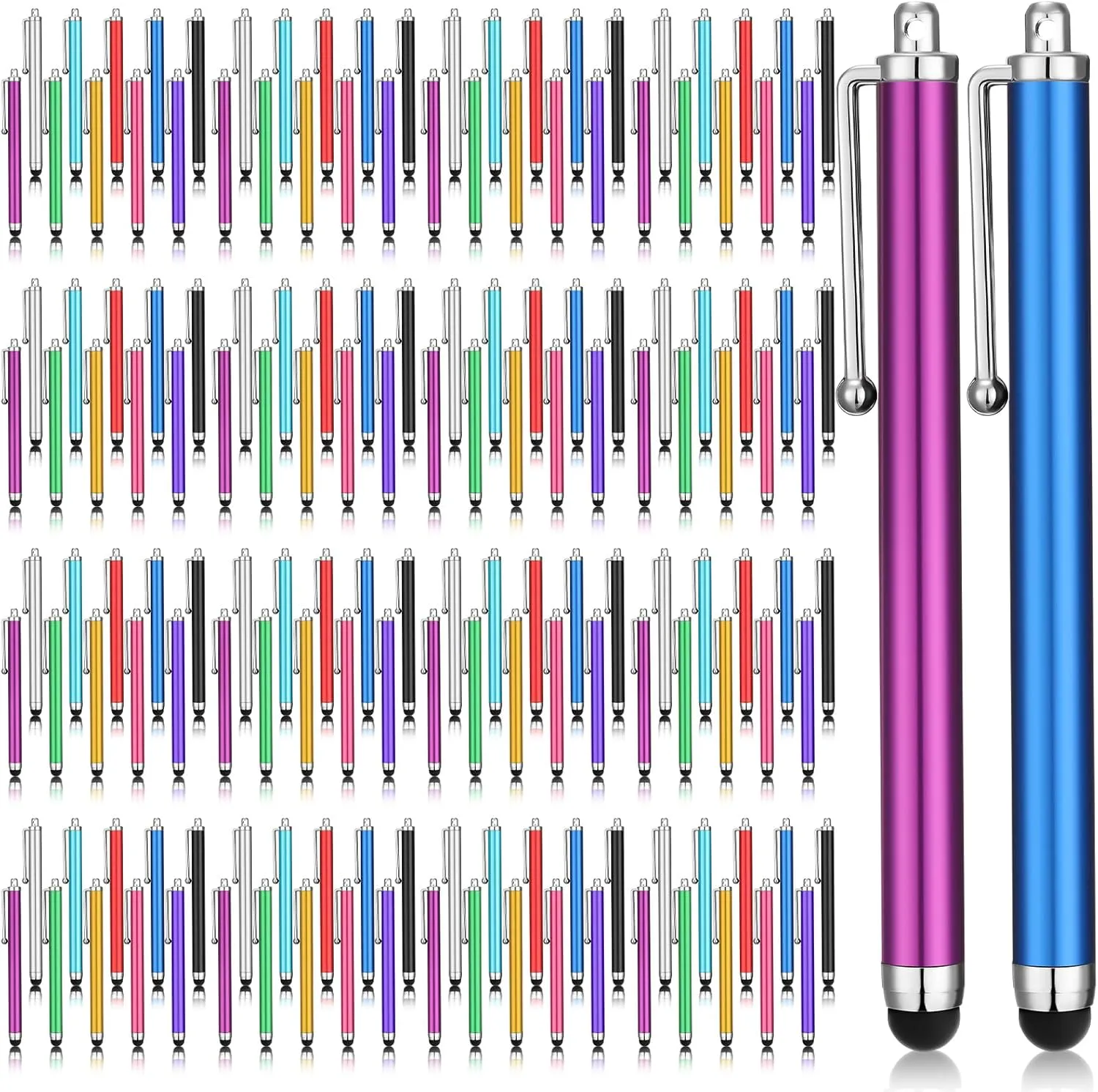 Xuhal 400 Pack Stylus Pens for Touch Screens, Stylus Pen Bulk, Capacitive Touch Screen Stylus Compatible for Android/Phone/Tablet/Android/and All Devices, 10 Colors